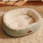 Oval Plush Bed for Dogs & Cats