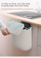 Practical Kitchen Trash Can For Wall Mounting – Swiveling Garbage Bin For Kitchen, Bathroom And Office