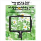 LED Illuminated Hands-Free Magnifying Glass with 5X Switchable Lens