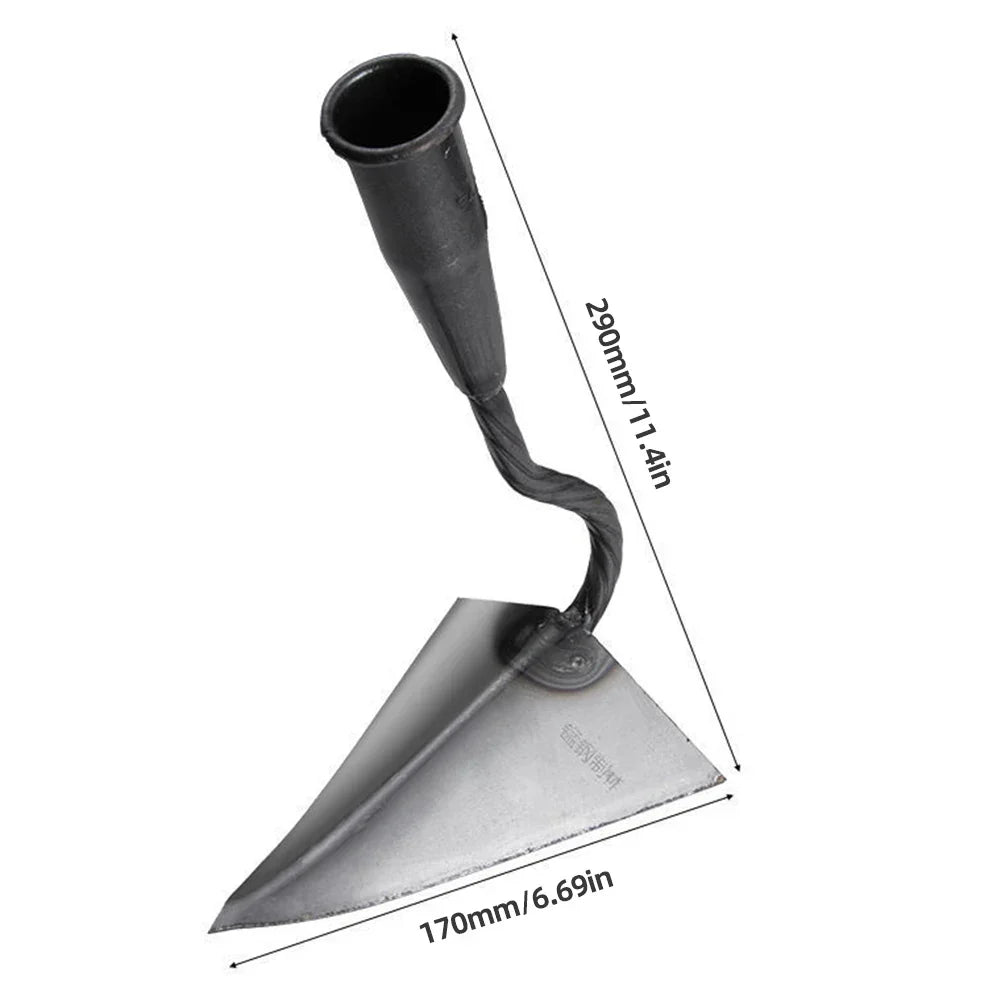 RootRaptor Triangle Hoe | Forged Manganese Steel | Sharp & Ergonomic | For Weeding & Seed Furrows