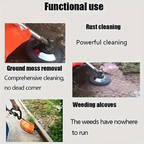 Heavy-Duty 6 and 8 Inch Steel Wire Rotary Brush Cutter Head for String Trimmers
