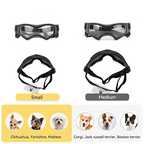 Protective UV Sunglasses for Small Dogs with Adjustable Straps