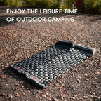 Inflatable Camping Sleeping Pad with Built-in Pillow Self-Inflating Air Cushion for Hiking and Outdoor Travel