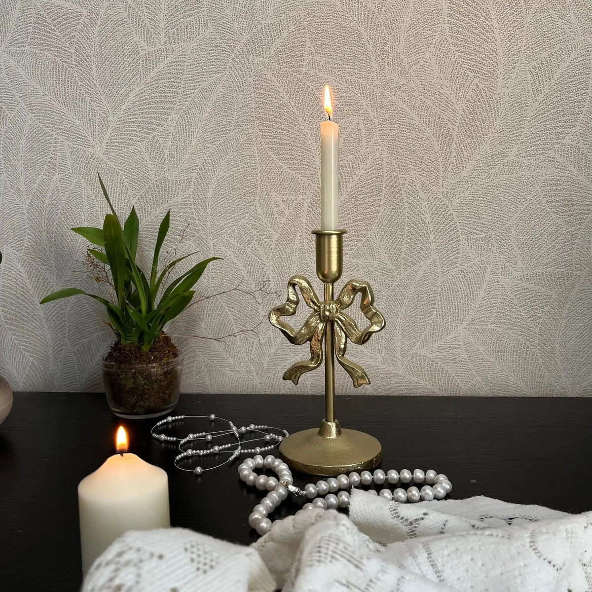 French Wrought Iron Candle Holder