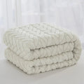 Jacquard Fleece Blanket CozyWeave | Single Layer & Double Sided | Soft Tafu & Shu Cotton Fleece | For Autumn & Winter