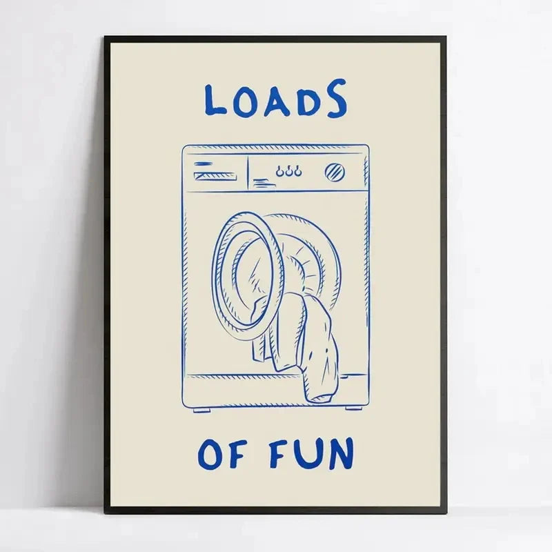 Loads of Fun Laundry Room Wall Art