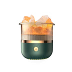Himalaya salt crystal lamp & essential oil diffuser, USB ultrasonic humidifier for home & office