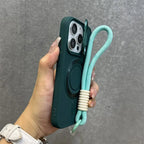 Magnetic Soft Wrist Bracket Lens Cover iPhone Case