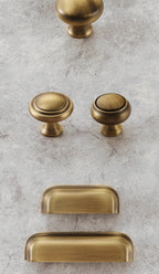 Bronvella ArcRetro Furniture Handle in Antique Copper