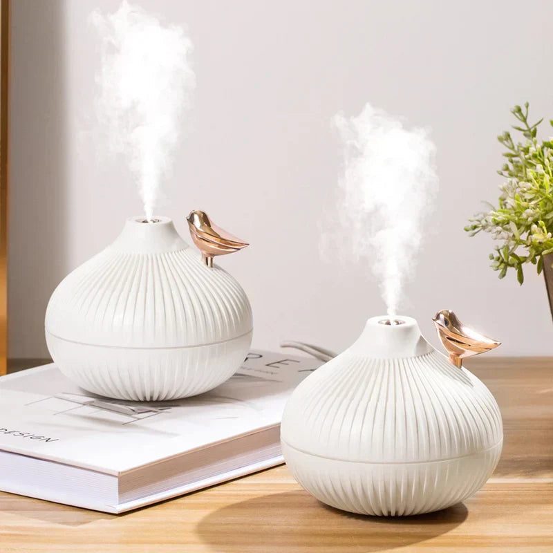 MistGlow USB Humidifier | Quiet & Compact | With LED Night Light & Mood Lighting