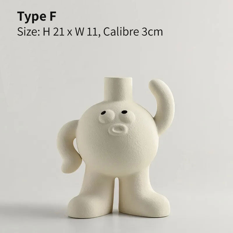 Character Ceramic Vase