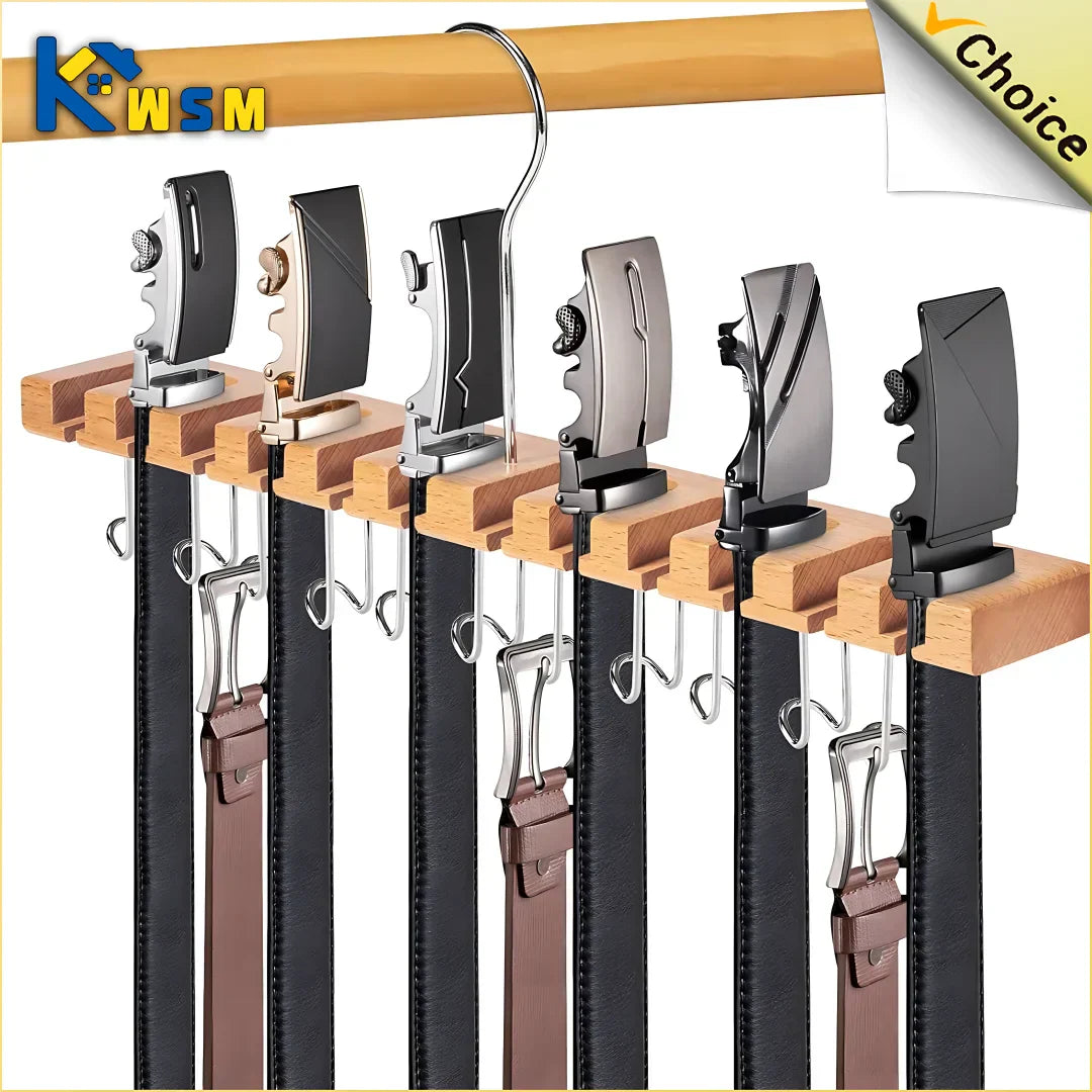 Stylao Belt & Scarf Organizer | Rotatable & Space Saving | Multifunctional for Accessories