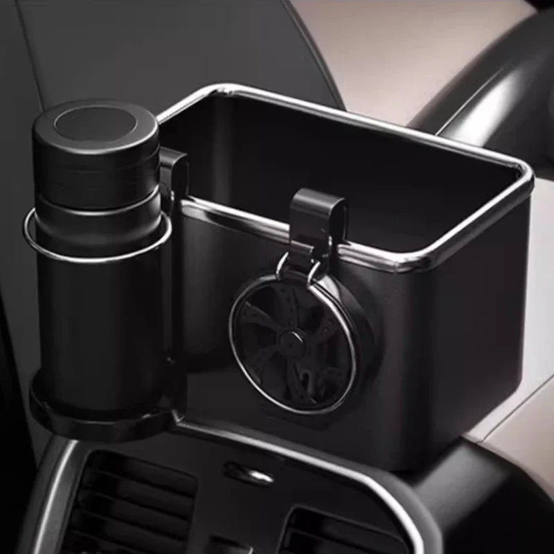 Car Armrest Storage Organizer with Cup Holder