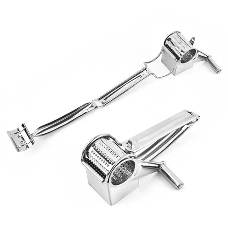 Rotary kitchen grater for cheese, nuts, and chocolate
