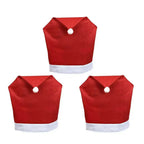 SantaSeat Christmas Chair Covers – Set of Decorative Chair Covers with Santa Design