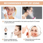 Electric blackhead removal device and facial cleansing instrument