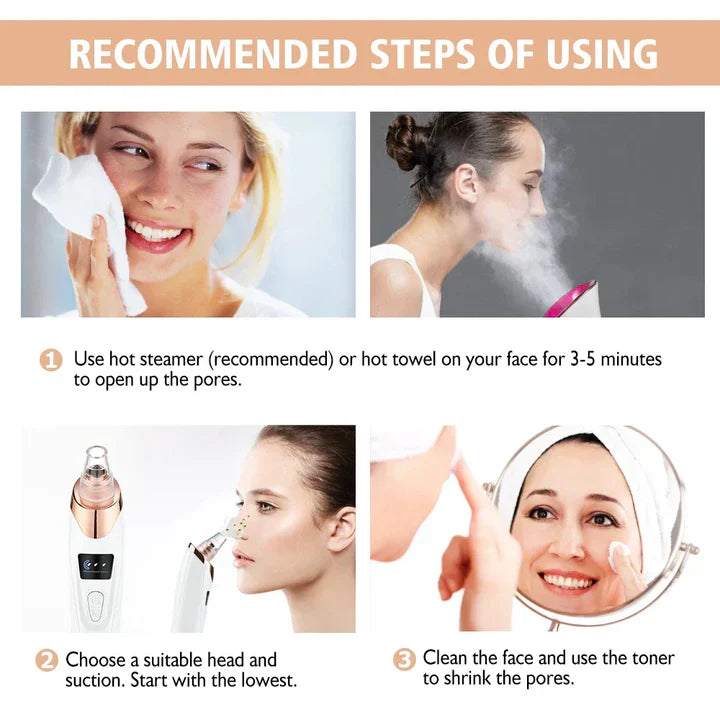 Electric blackhead removal device and facial cleansing instrument