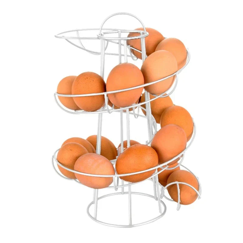 Spiral Rolling Egg Dispenser Rack