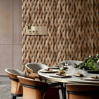 3D Mosaic Wall Panel Solid Wood Acoustic Decor