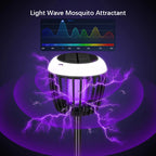 SolGuardia Solar Insect Lamp | Intelligent Light Control | Anti-Mosquito with UV Light & High Voltage Net | For Garden & Camping