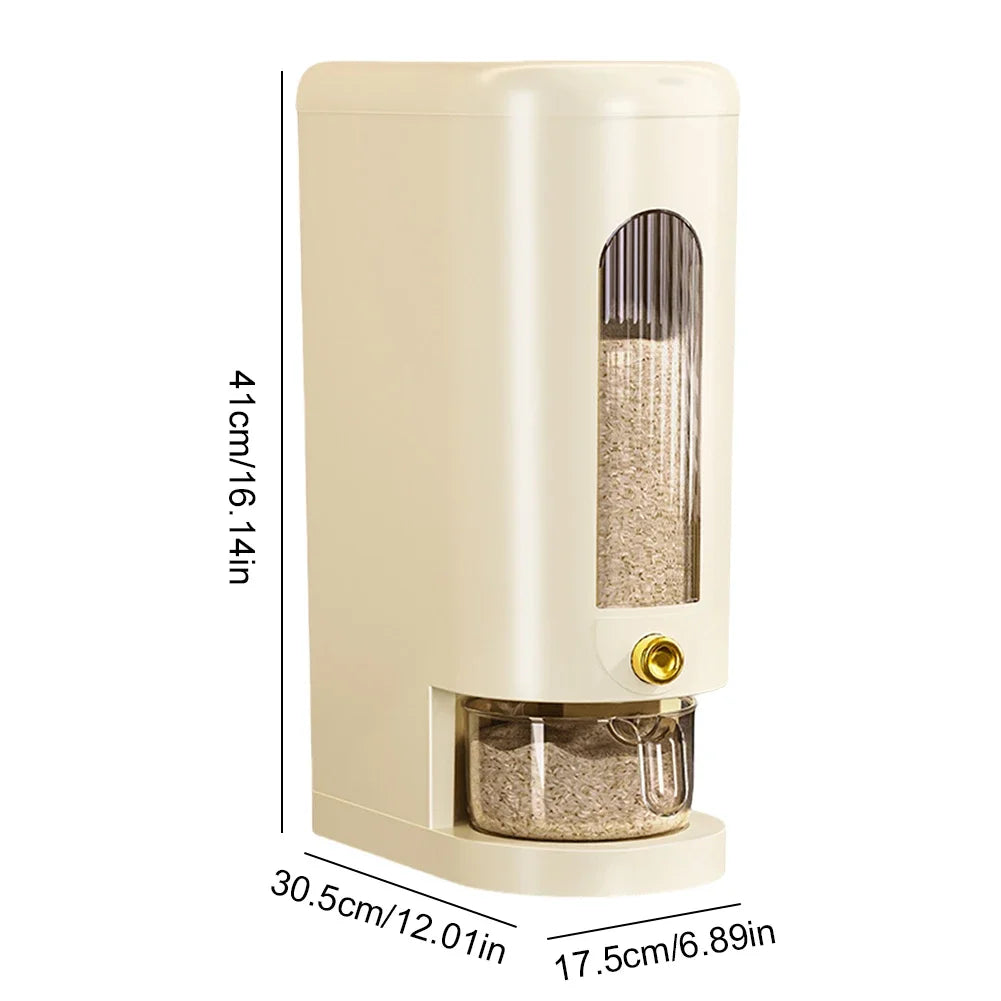 Travel & Grain Dispenser GrainGuard | 5 kg / 10 kg | Automatic & Insect Proof | Airtight & Hygienic