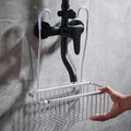 DuschGlanz AeroRack Hanging Shower Basket made of Aluminium | Rustproof Shower Shelf with Hooks | Large Capacity for Shampoo & Bath Accessories