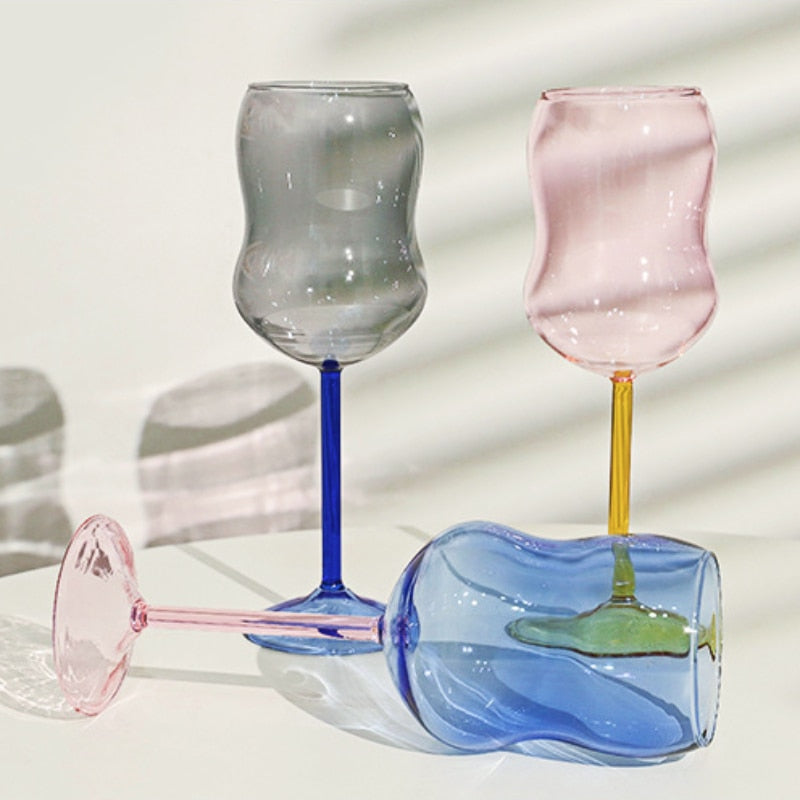 2-colored Chubby wine glass