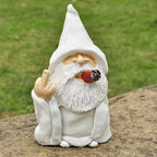 Angry Middle Finger Garden Gnome Decor