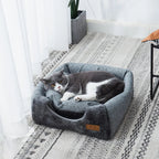 Triangelnest - Luxury Velvet Cat House Indoor for Ultimate Comfort