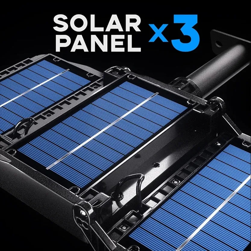 SolarBright LumiWall | Solar-powered Wall Light | Motion Sensor & 800 LEDs | Weatherproof