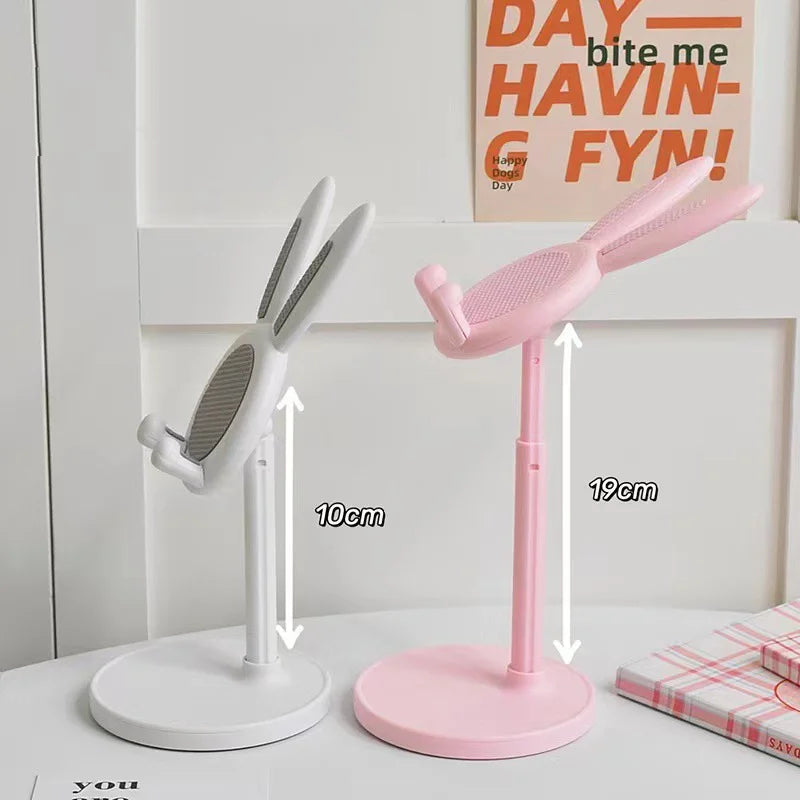 BunnyDock Phone Holder | Height Adjustable & Tiltable | Soft-Touch Design | For Phone & Tablet