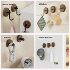 Clothes hanger made of walnut wood – Black or White | Decorative & Practical