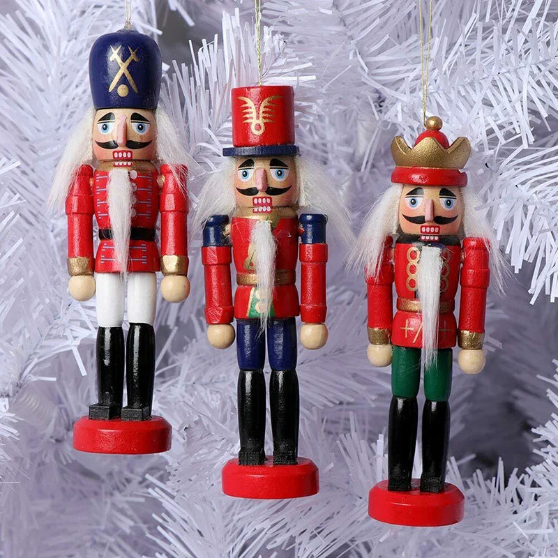 HoutPracht | Set of 6 Mini Nutcracker Ornaments