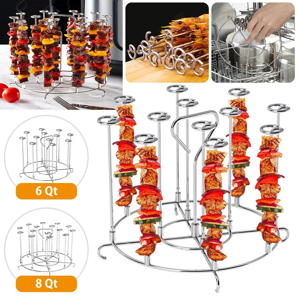 Air Fryer Vertical Kebab Maker Stand