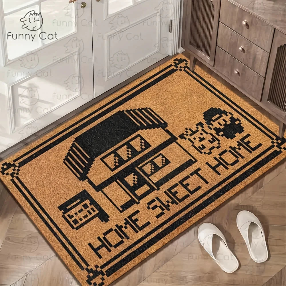 Lightweight Washable Doormat Welcome Mat Carpet Bedroom Living Room