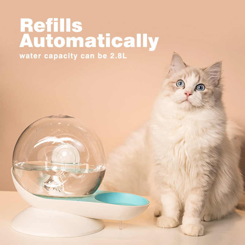 AquaPoes Fountain – Automatic Drinking Fountain for Cats and Dogs with Stainless Steel Reservoir