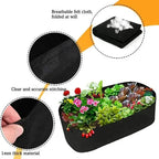 Florabrix Plant Bag | Rectangular Planting Bag Made of Non-Woven Fabric | With Handles & Drainage | For Vegetables, Flowers & Herbs