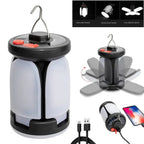 LUMALITE Solar Camping Lamp | USB & Solar Charging | 6 Light Modes | Foldable & Power Bank – 1000 Lumen
