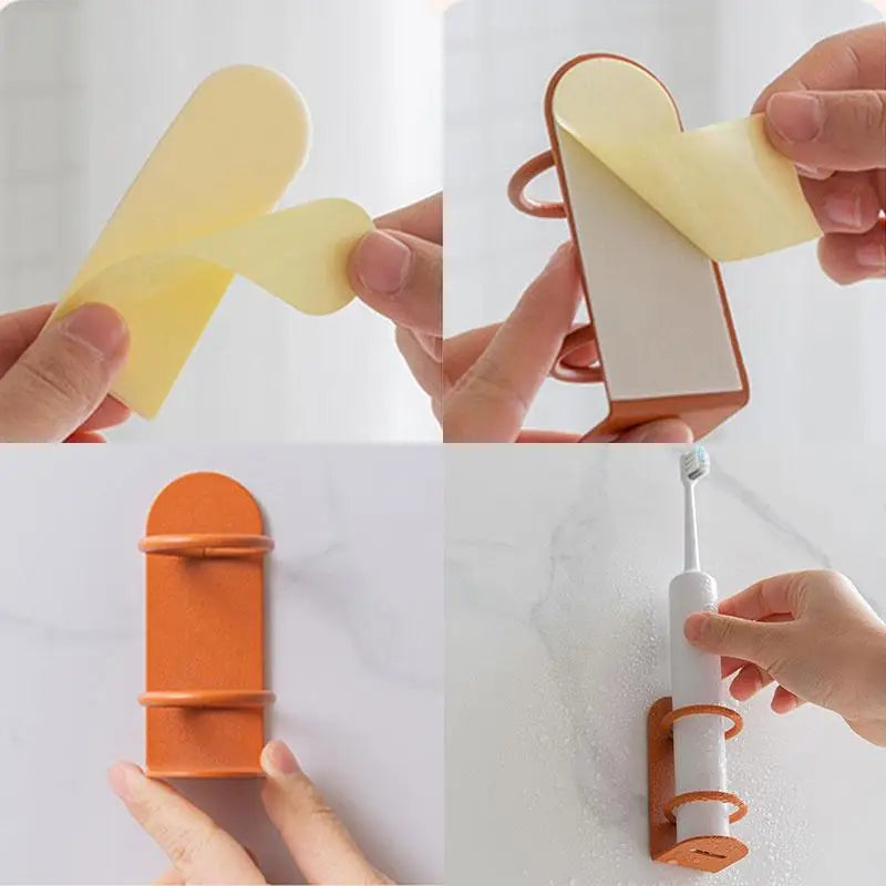 IRONFIX Toothbrush holder for wall mounting without drilling