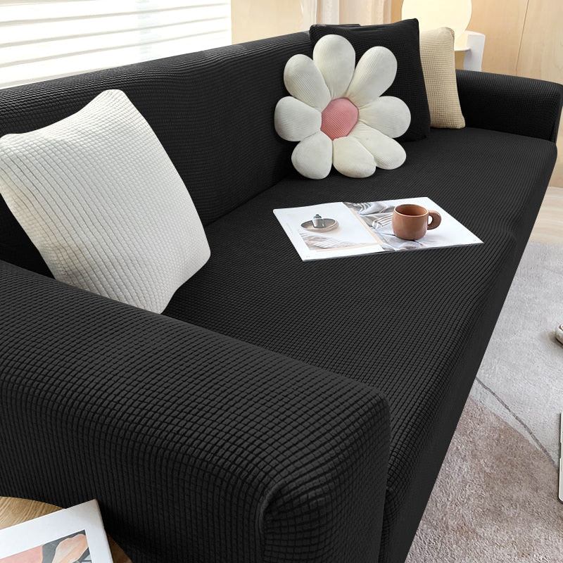 FlexiCover Elastic Sofa Cover – Protection Cover for Corner Sofas and Standard Sofas