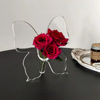 Artistic Butterfly Clear Flower Vase