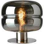 Glass and Metal Table Lamp with Three Light Settings