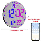 WiFiTime Clock - Smart LED Wall Clock with Calendar