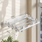Wall-Mounted Folding Dryer AeroFold | Space-Saving Clothes Dryer & Towel Holder | Windproof & Load-Bearing | Foldable