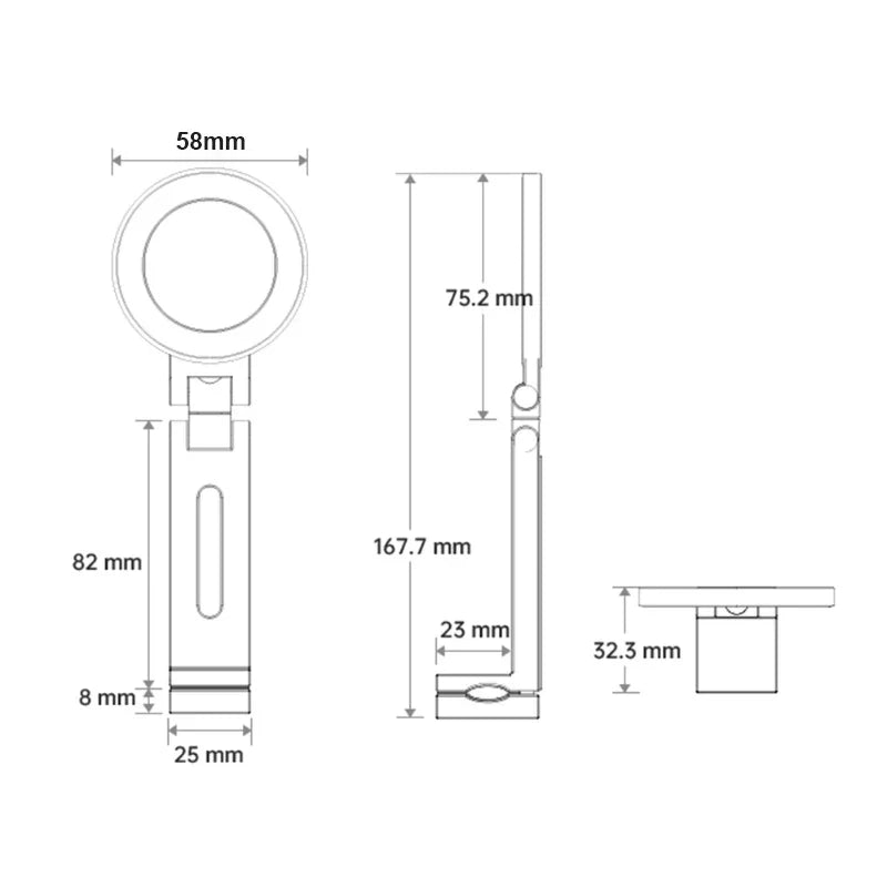 Hands-Free Magnetic Travel Phone Holder Bracket