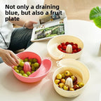Spiral Flow Fruit Vegetable Cleaning Drainer Bowl