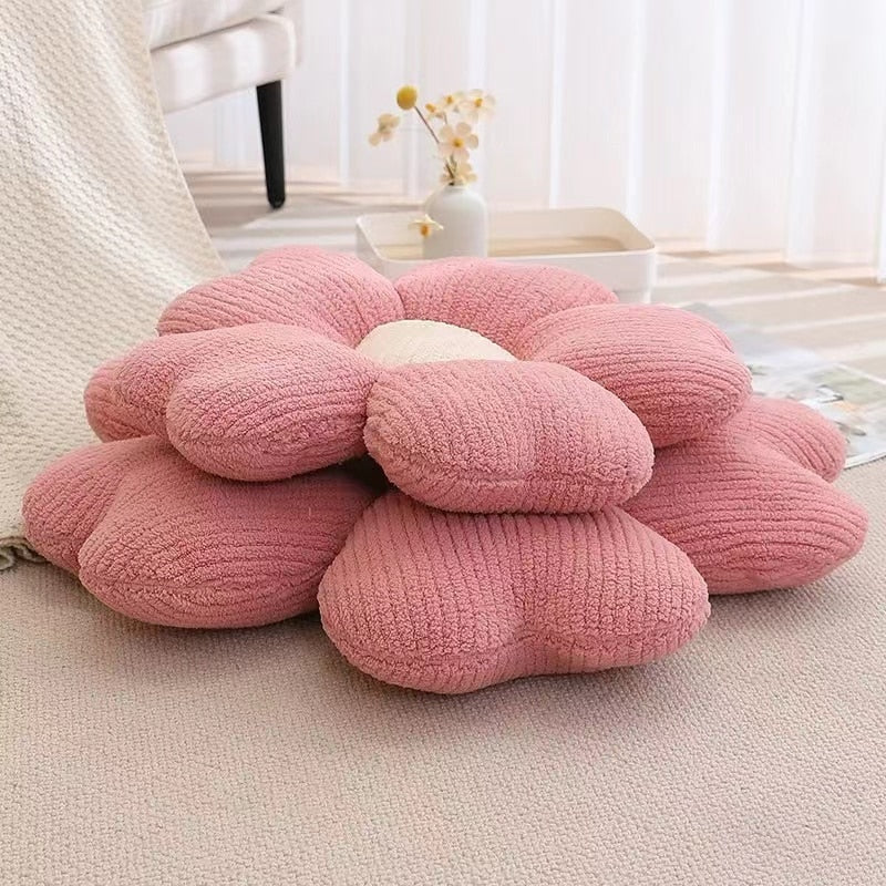 Fluffy Clover Flowers Pillow