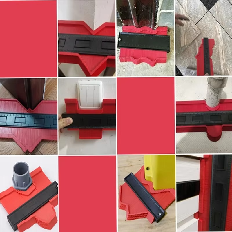 Precision Contour Gauge Ruler for Woodworking, Tiling, and Construction