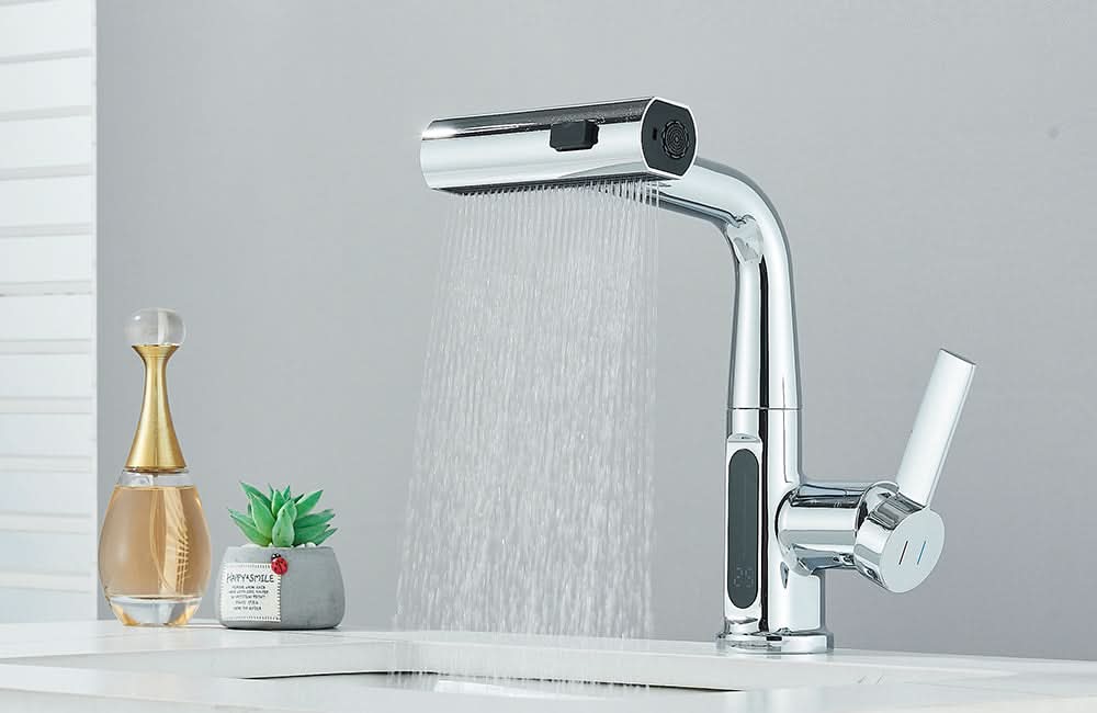LUXOR - Modern digital washbasin tap