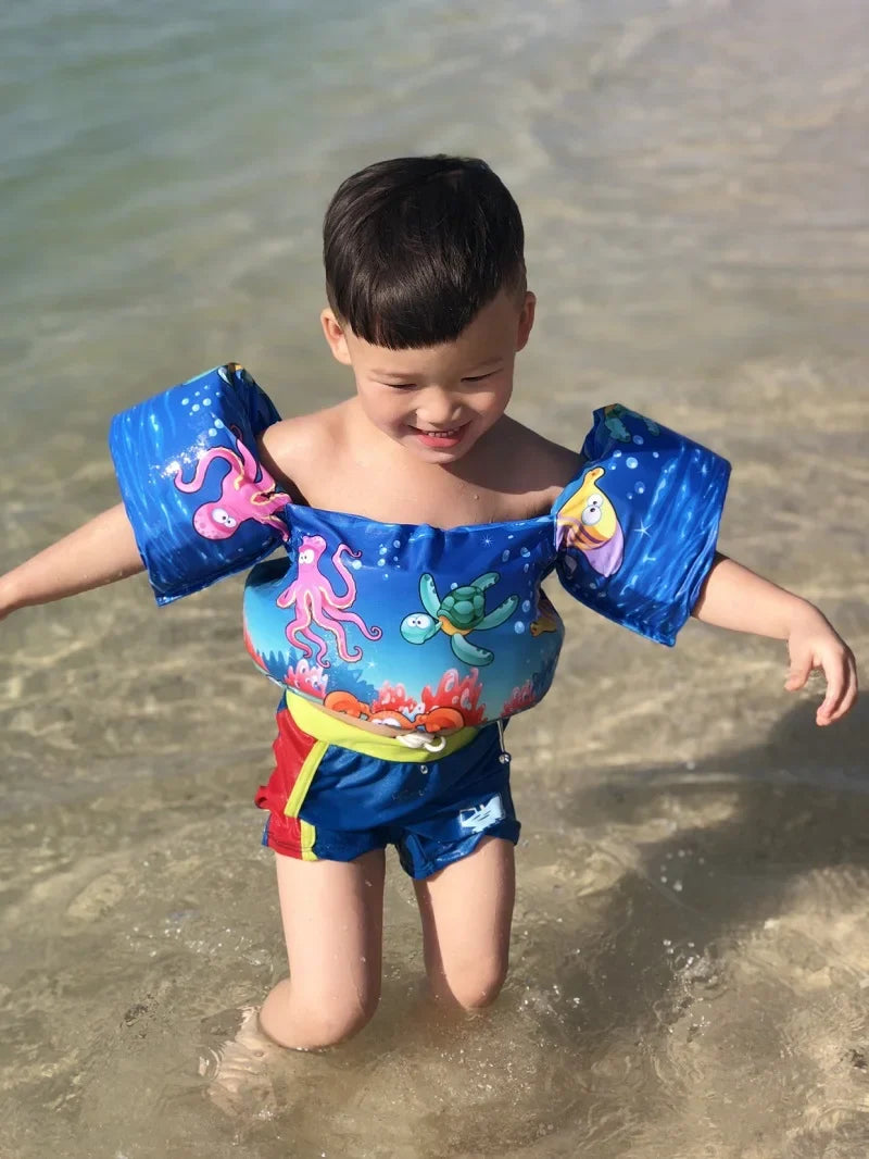 FLOTTY Kids Swim Aid | Life Jacket with Arm Wings | Adjustable Double Buckle | For Children up to 25 kg